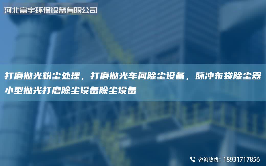 打磨抛光粉尘处理,打磨抛光车间除尘设备,脉冲布袋除尘器小型抛光打磨除尘设备除尘设备