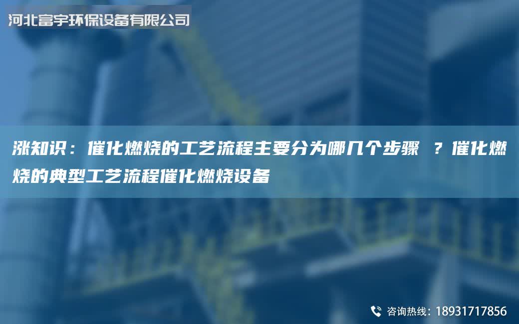涨知识：催化燃烧的工艺流程主要分为哪几个步骤 ？催化燃烧的典型工艺流程催化燃烧设备