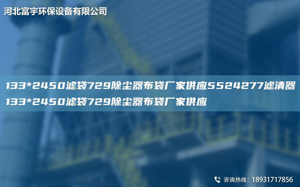 133*2450滤袋729除尘器布袋厂家供应5524277滤清器133*2450滤袋729除尘器布袋厂家供应