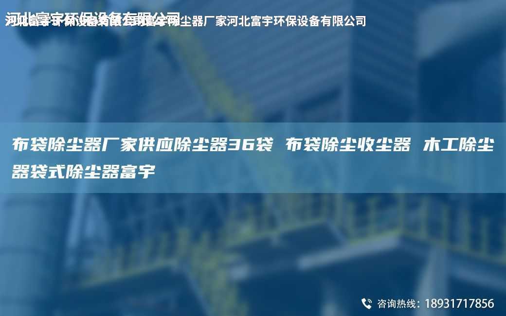 布袋除尘器厂家供应除尘器36袋 布袋除尘收尘器 木工除尘器袋式除尘器富宇