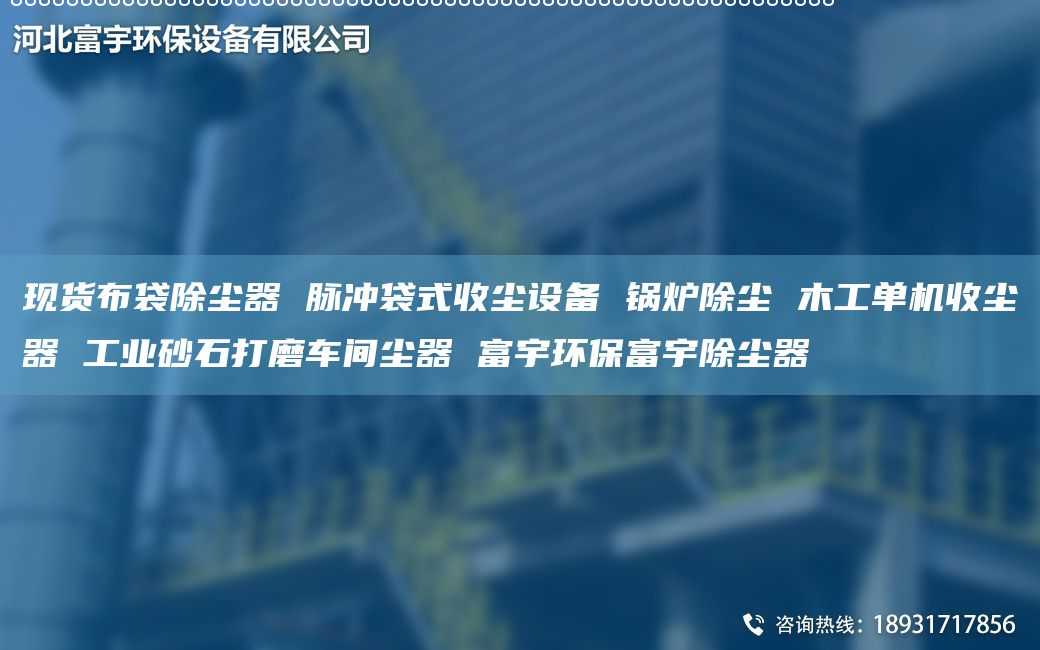 现货布袋除尘器 脉冲袋式收尘设备 锅炉除尘 木工单机收尘器 工业砂石打磨车间尘器 富宇环保富宇除尘器