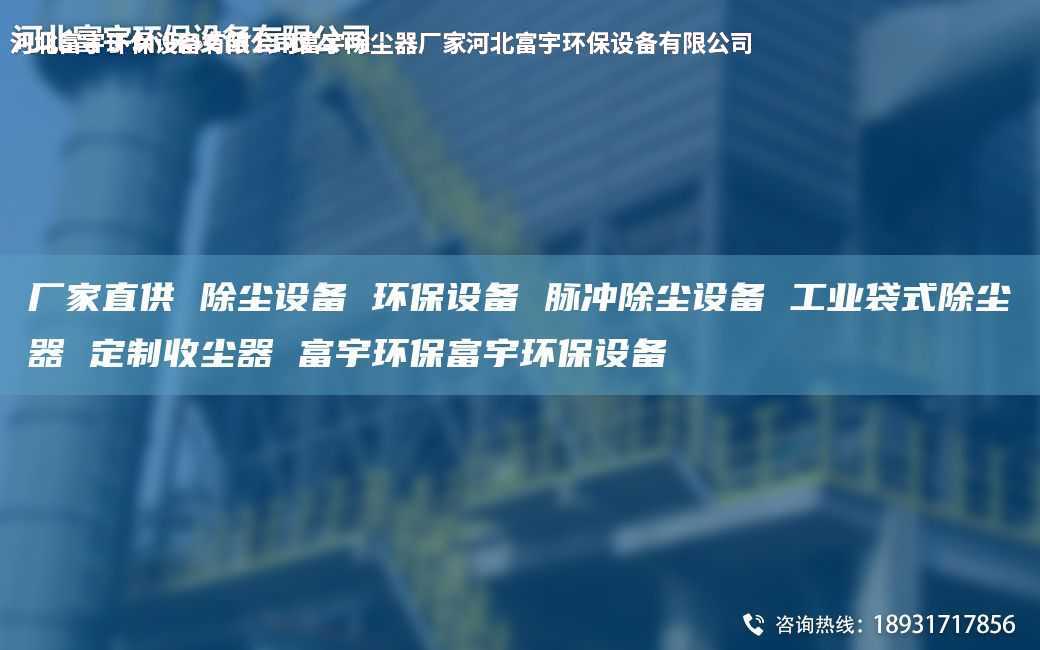 厂家直供 除尘设备 环保设备 脉冲除尘设备 工业袋式除尘器 定制收尘器 富宇环保富宇环保设备