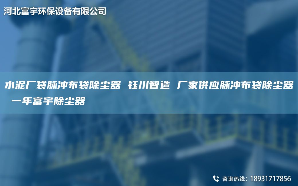 水泥厂袋脉冲布袋除尘器 钰川智造 厂家供应脉冲布袋除尘器 一NA富宇除尘器
