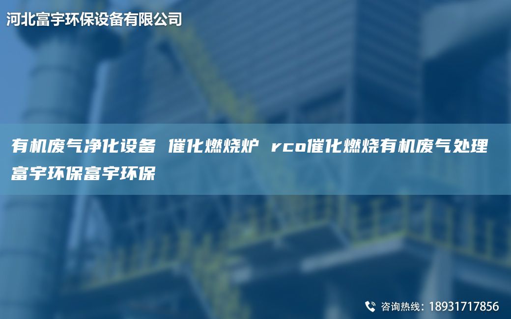 有机废气净化设备 催化燃烧炉 rco催化燃烧有机废气处理 富宇环保富宇环保