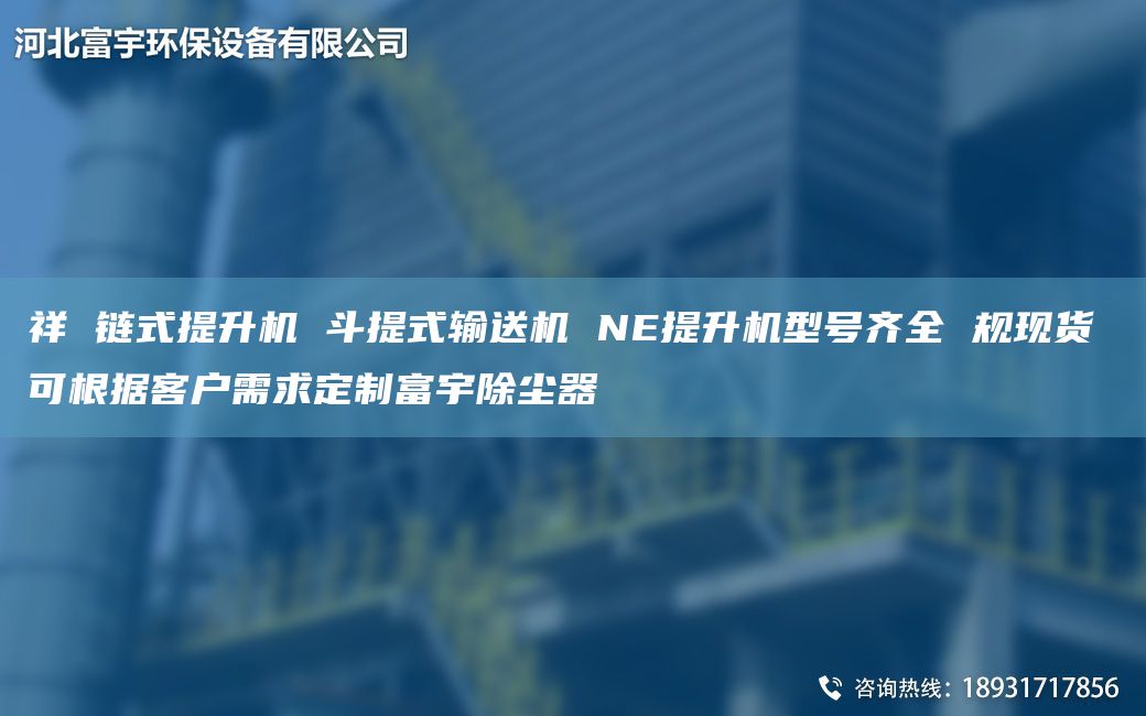祥 链式提升机 斗提式输送机 NE提升机型号齐全 规现货 可根据客户需求定制富宇除尘器