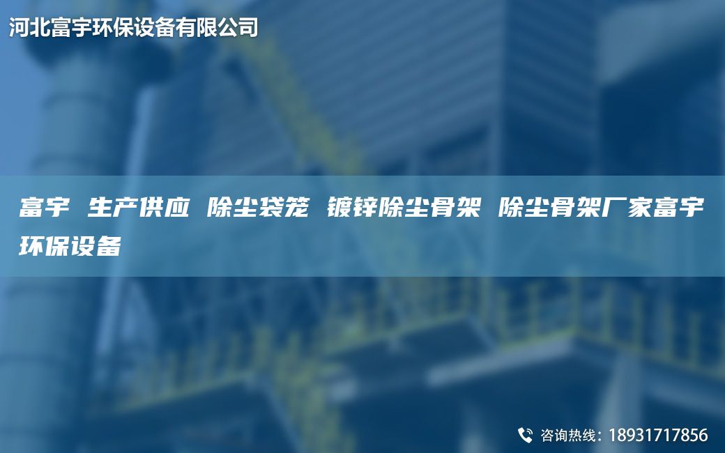 富宇 生产供应 除尘袋笼 镀锌除尘骨架 除尘骨架厂家富宇环保设备