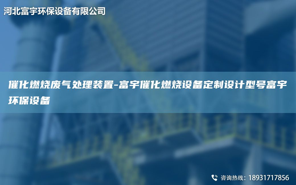 催化燃烧废气处理装置-富宇催化燃烧设备定制设计型号富宇环保设备