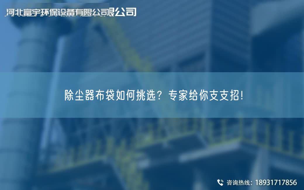 除尘器布袋如何挑选？专家给你支支招！