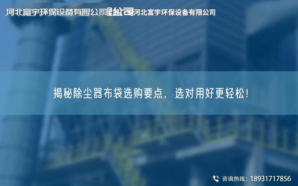 揭秘除尘器布袋选购要点，选对用好更轻松！